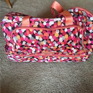 Vera Bradley Pink and Orange Travel Bag